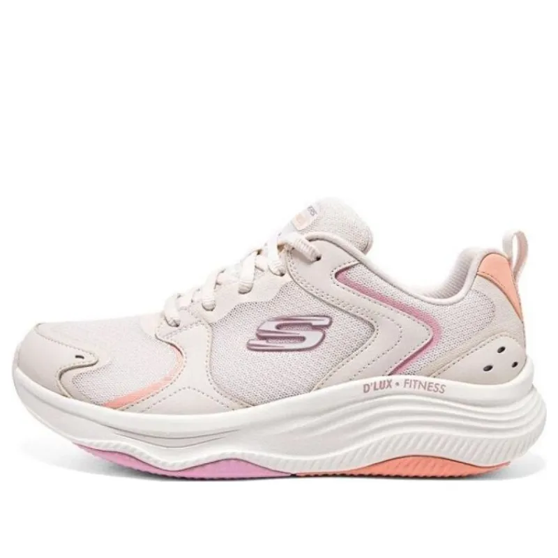 (WMNS) Skechers D'lux Fitness 'White Pink' 149847-LPMT sold by KicksCrew