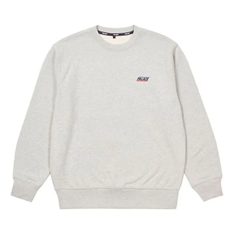 Palace FW21 Basically A Crew Sweater 'Grey' P12CW013 sold by KicksCrew