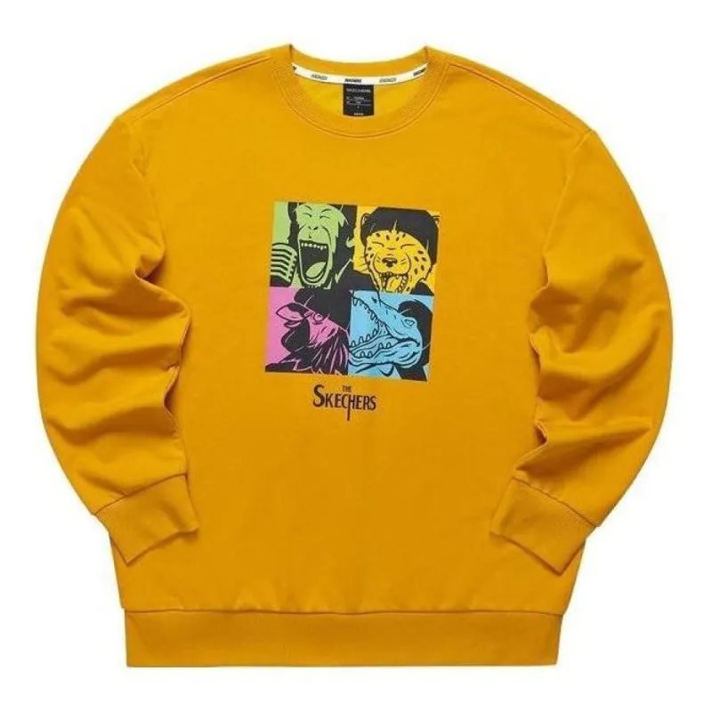 Skechers Graphic Casual Crew Sweater 'Yellow Blue Purple' L421M009-00UV sold by KicksCrew