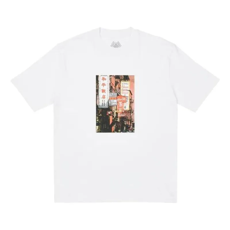 Palace Downtown T-Shirt 'White' P24TS105 sold by KicksCrew