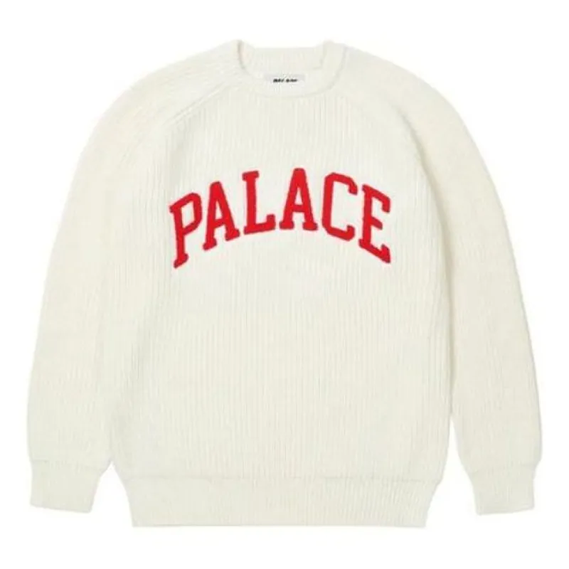 Palace Fall 2021 Knitwear 'White Red' P2KW028 sold by KicksCrew