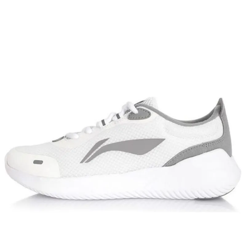 (WMNS) Li-Ning Running Shoes 'White Grey' AGLS134-2 sold by KicksCrew