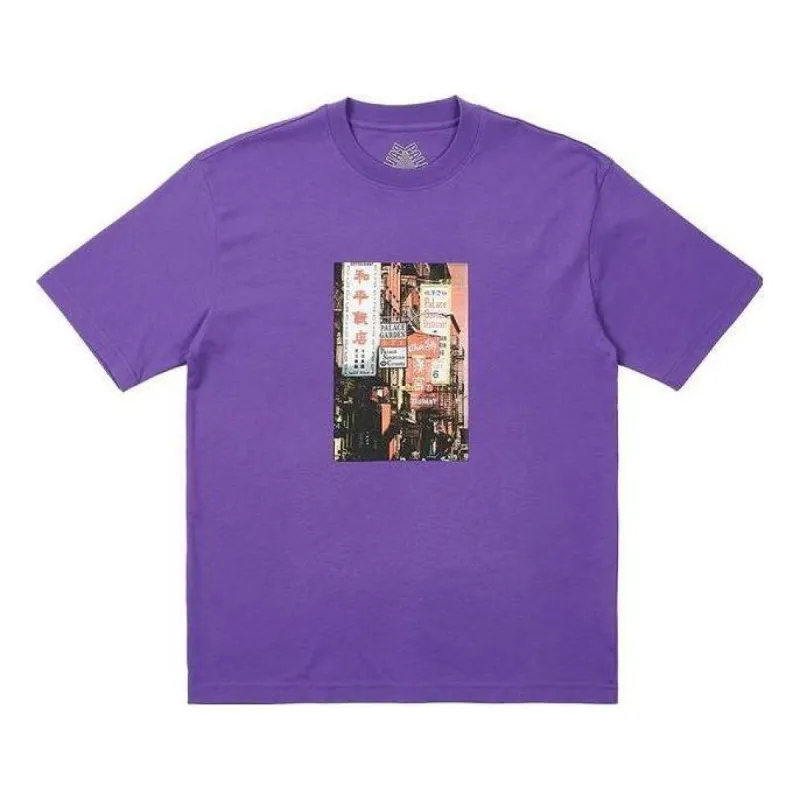 Palace Downtown T-Shirt 'Regal Purple' P24TS110 sold by KicksCrew