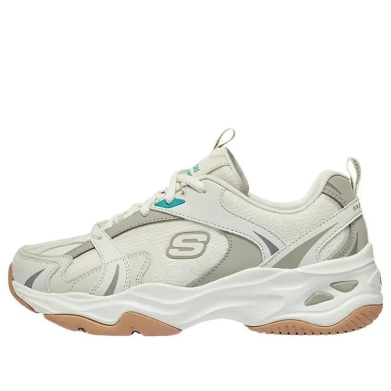 (WMNS) Skechers D'Lites 4.0 Shoes 'White Grey' 896266-OWGR sold by KicksCrew