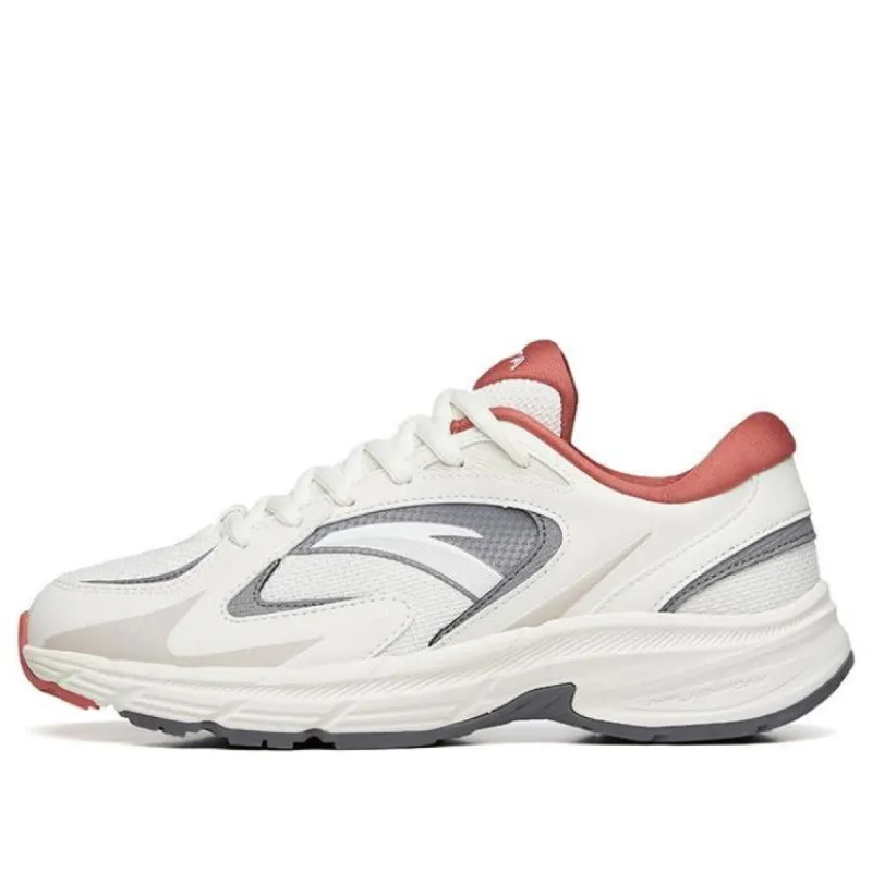 (WMNS) ANTA AT952 Retro Running Shoes 'White Grey Red' 922235597-5 sold by KicksCrew