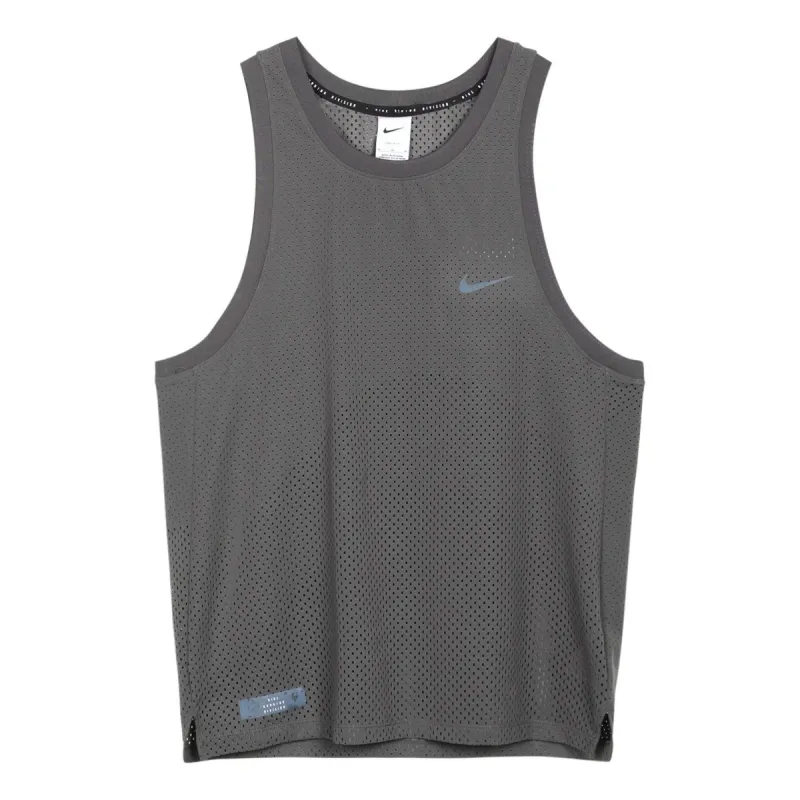 Nike Dri-FIT Run Division Rise 365 Running Tank Top 'Medium Ash' FB6882-254 sold by KicksCrew