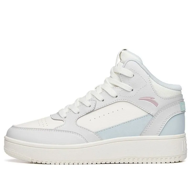 (WMNS) ANTA Thick-Soled Tide Increase High Top Sneakers 'White Blue Grey' 922238013-4 sold by KicksCrew