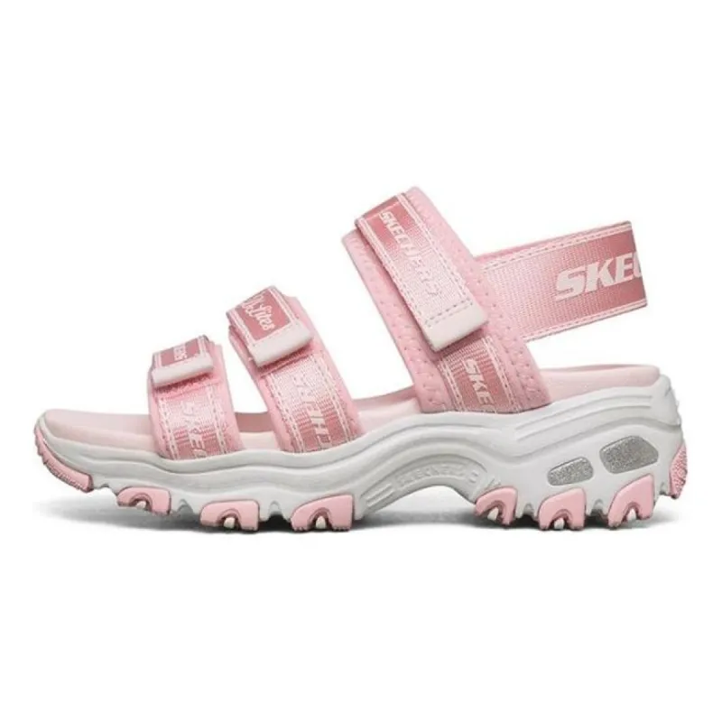 (GS) Skechers Dlites Sandals 'Pink White' 664167L-PNK sold by KicksCrew
