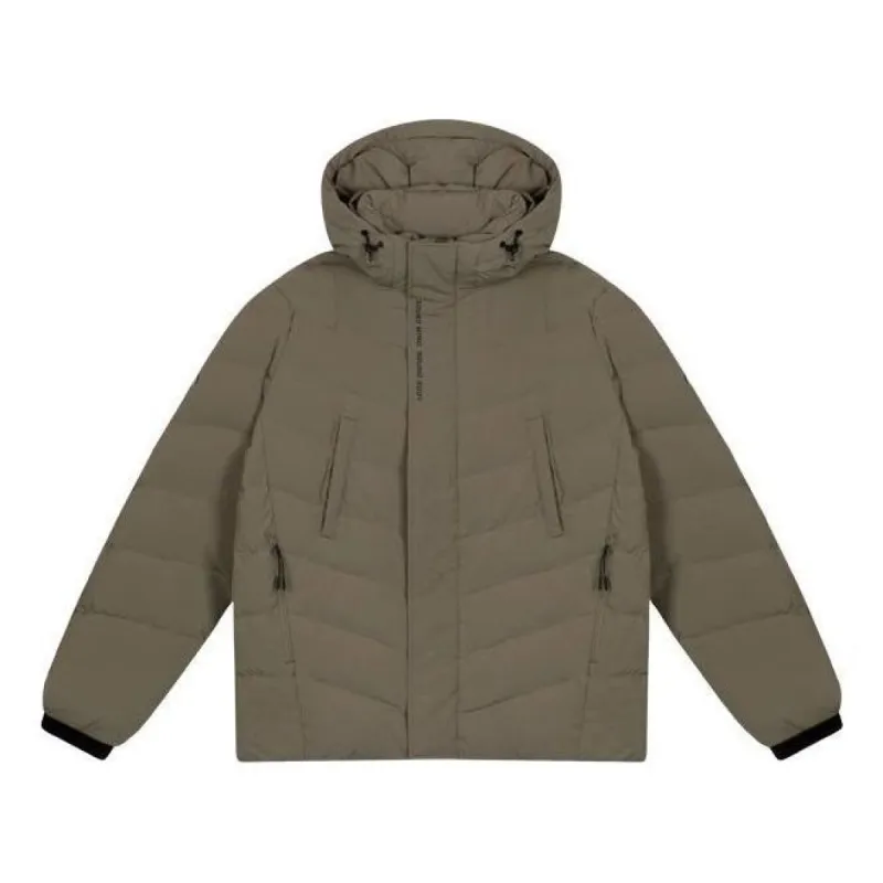 ASICS Puffer Down Jacket 'Khaki' 2031D748-020 sold by KicksCrew