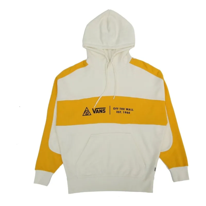 (WMNS) Vans Colorblock Pullover Hoodie 'White Yellow' VN0A4RBL85W sold by KicksCrew