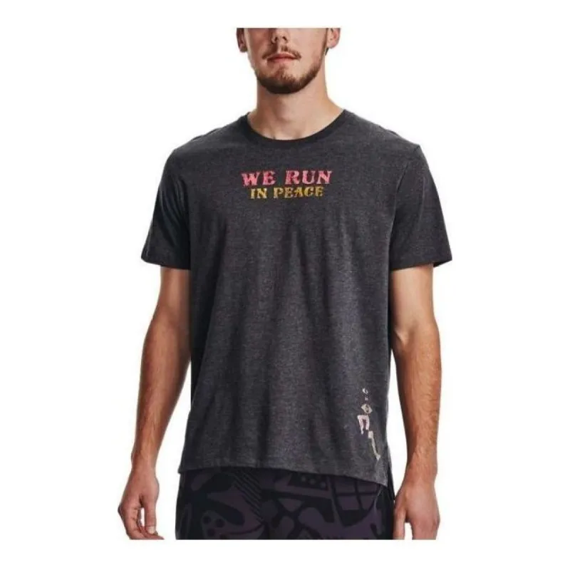 Under Armour We Run In Peace T-shirt 'Washed Black' 1376986-001 sold by KicksCrew