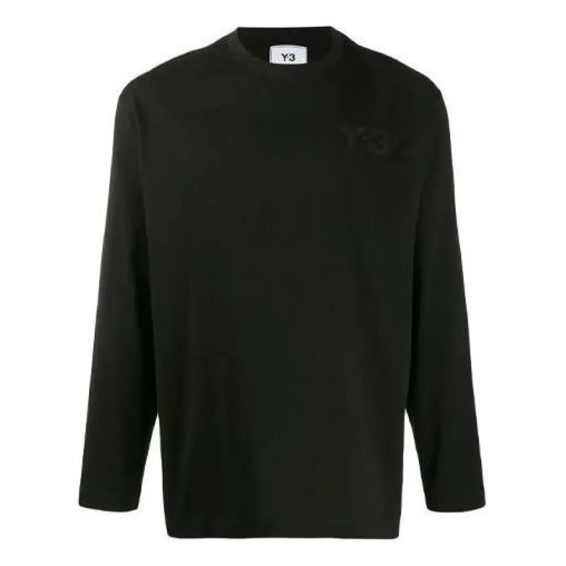 adidas Y-3 Long Sleeve Classic Chest Logo T-Shirt 'Black' FN3361 sold by KicksCrew