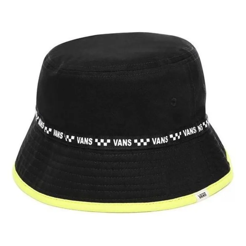 (WMNS) Vans Delux Hankley Bucket Hat 'Black Yellow' VN0A4DT8W5X sold by KicksCrew