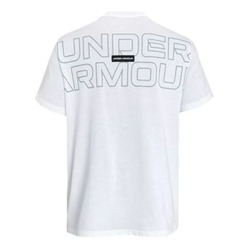 Under Armour Outline Heavyweight Short Sleeve T-shirt 'White' 1379109-100 sold by KicksCrew