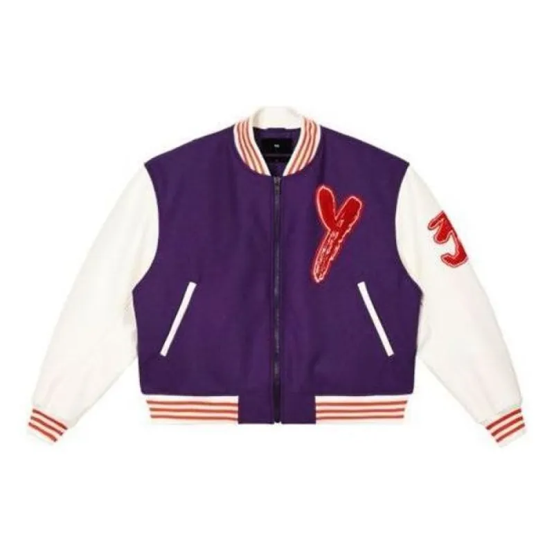 adidas Y-3 Letterman Jacket 'Purple' IA3106 sold by KicksCrew