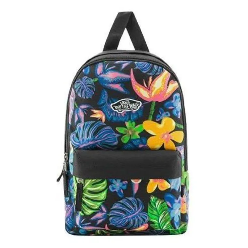 Vans Vintage Flower All-over Print Backpack 'Black Blue Yellow' VN0A4DROZEN sold by KicksCrew