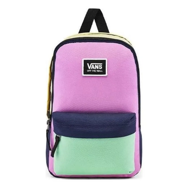 (WMNS) Vans Colorblock In Checkwork Backpack 'Pink Black Green' VN0A4DROVDK sold by KicksCrew