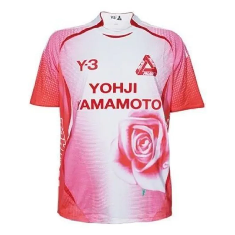 adidas Y-3 x PALACE Football T-Shirt Jersey 'White Red' HN9879 sold by KicksCrew