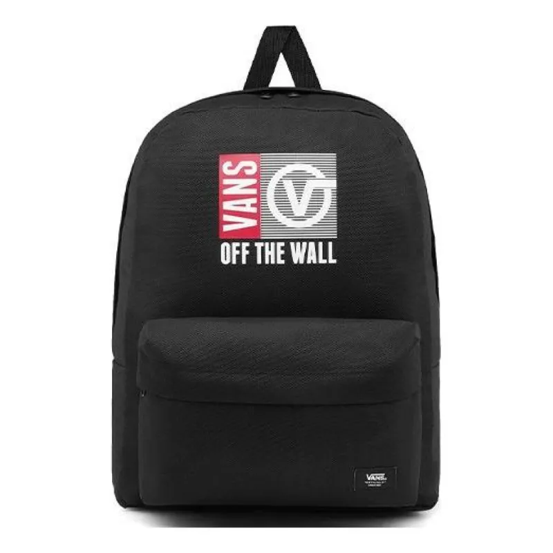 Vans AP Redbox Circle Backpack 'Black Red Grey' VN0A489QBLK sold by KicksCrew