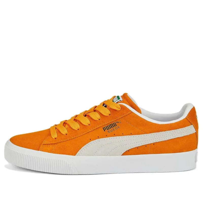 PUMA Suede VULC Classic Shoes 'Orange White' 386598-05 sold by KicksCrew