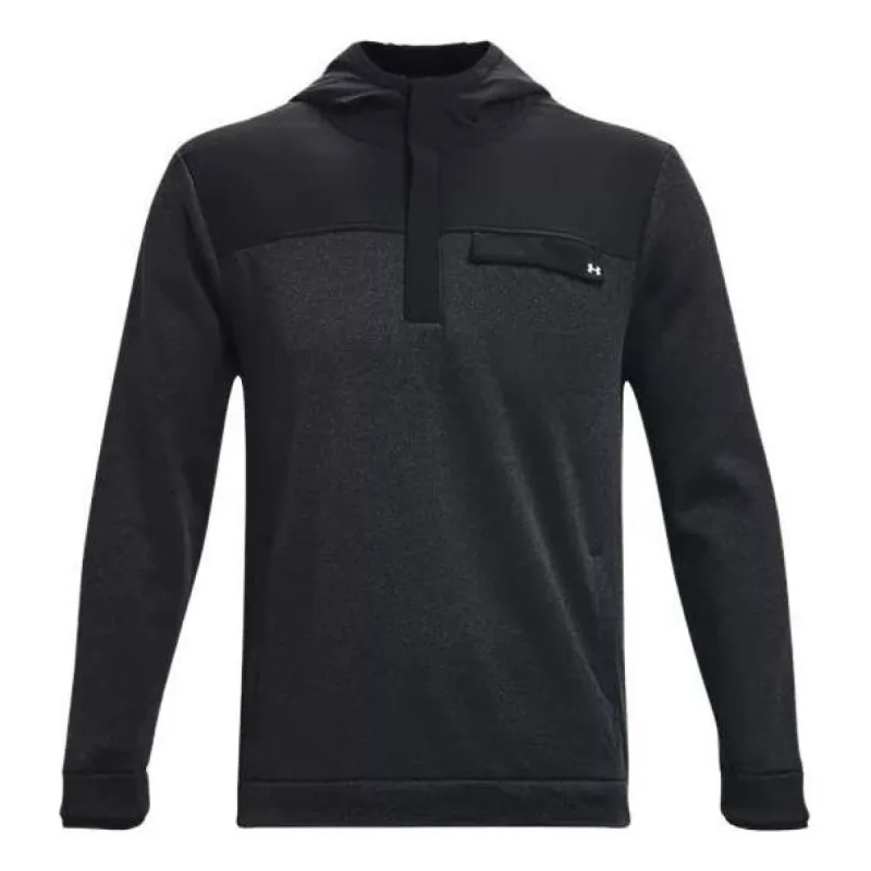 Under Armour Golf Storm Sweater Fleece Hoodie 'Black Grey' 1382917-001 sold by KicksCrew