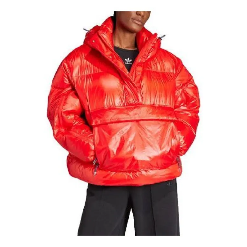 (WMNS) adidas Originals Puffed Throw-Over Jacket 'Orange' IR7114 sold by KicksCrew