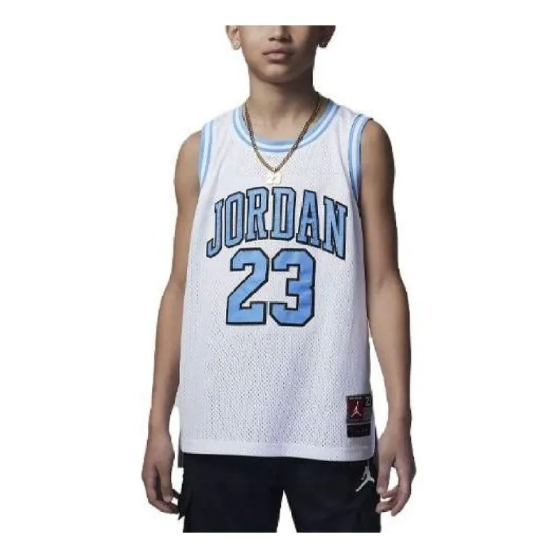 (GS) Air Jordan 23 Jersey 'Blue' 95A773-W1W sold by KicksCrew