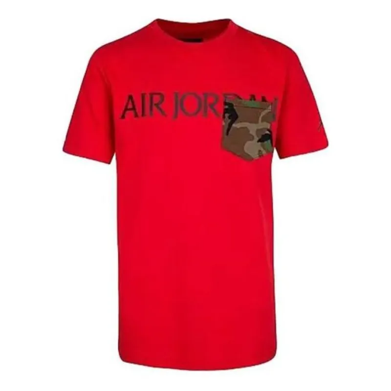 Air Jordan Classic Camo Pocket T-SHIRT 'Red' 95A076-R78 sold by KicksCrew