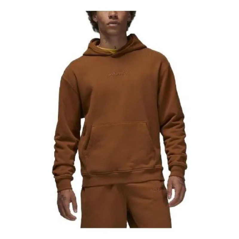 Air Jordan Wordmark Fleece Hoodie 'Light British Tan' FJ1966-281 sold by KicksCrew