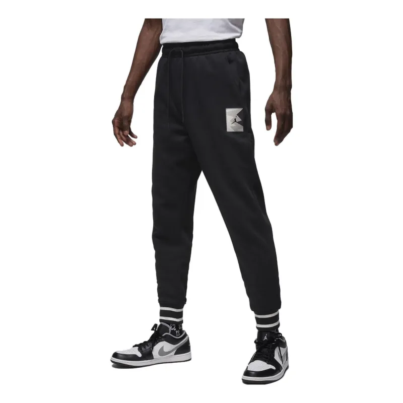 Air Jordan MVP Logo Fleece Pants 'Black' FD7858-010 sold by KicksCrew