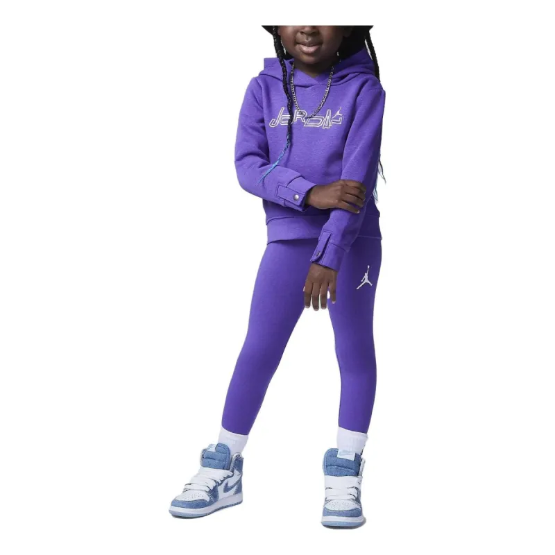 (GS) Air Jordan Toddler Take Flight Shine Legging Set 'Purple' 25C804-P44 sold by KicksCrew