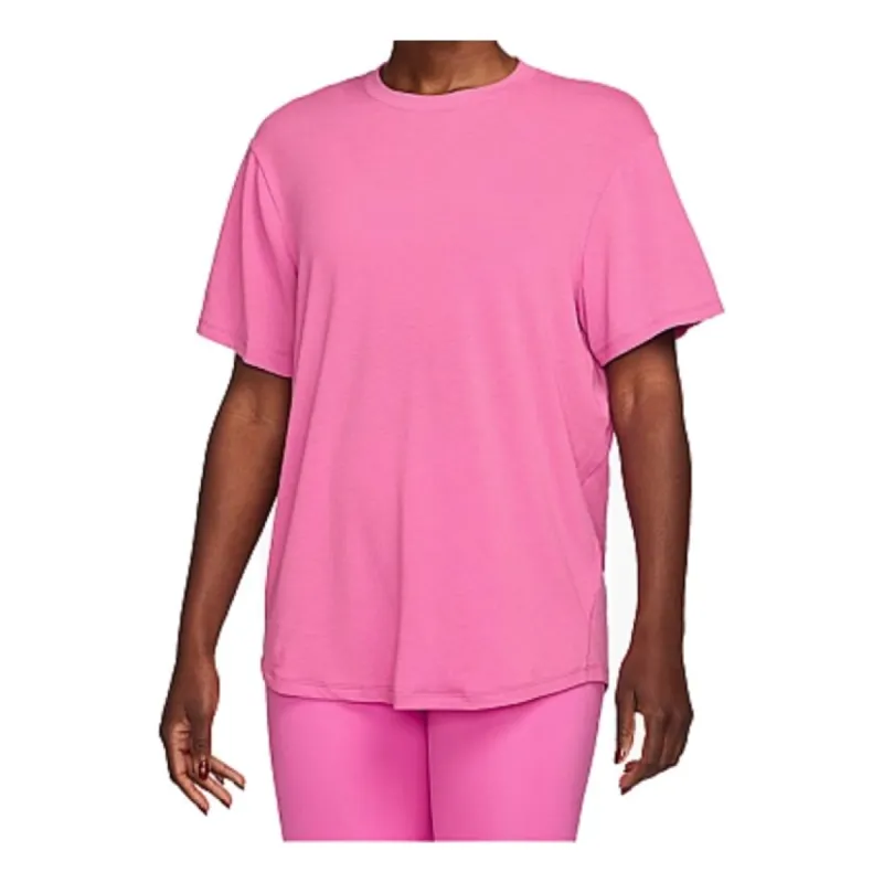 Nike One Relaxed Dri-FIT Short-Sleeve Top 'Playful Pink' FN2814-675 sold by KicksCrew