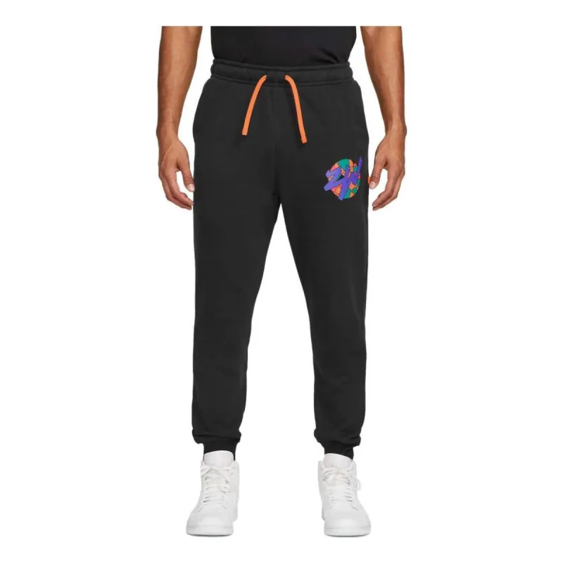 Air Jordan Zion Graphic Fleece Pants 'Black' FD2392-010 sold by KicksCrew