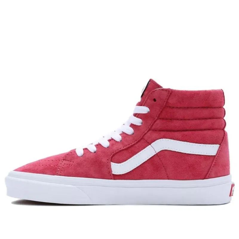 (WMNS) Vans Pig Suede Sk8-Hi 'Red White' VN0007NSZLD sold by KicksCrew