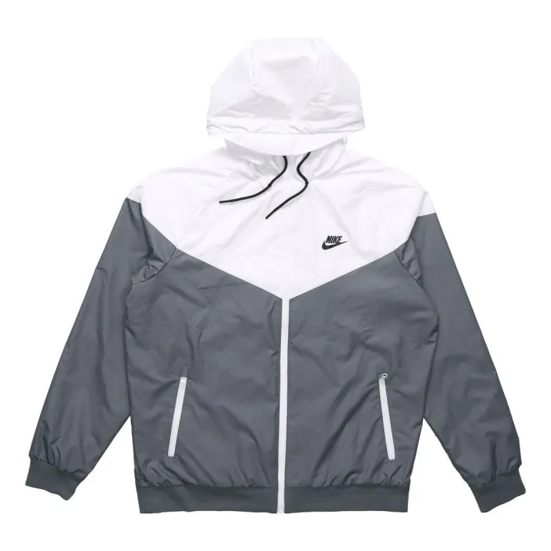 NIKE Sportswear Windrunner Full-Zip Jacket 'White Grey' 727325-084 sold by KicksCrew