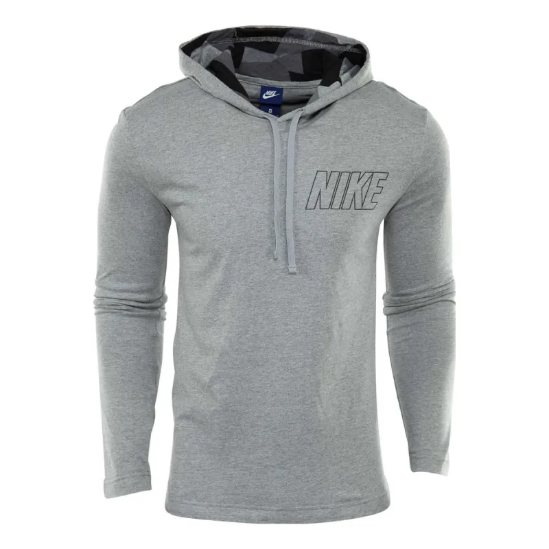 Nike Sportswear Hoodie 'Dark Heather Grey Black' 833873-063 sold by KicksCrew
