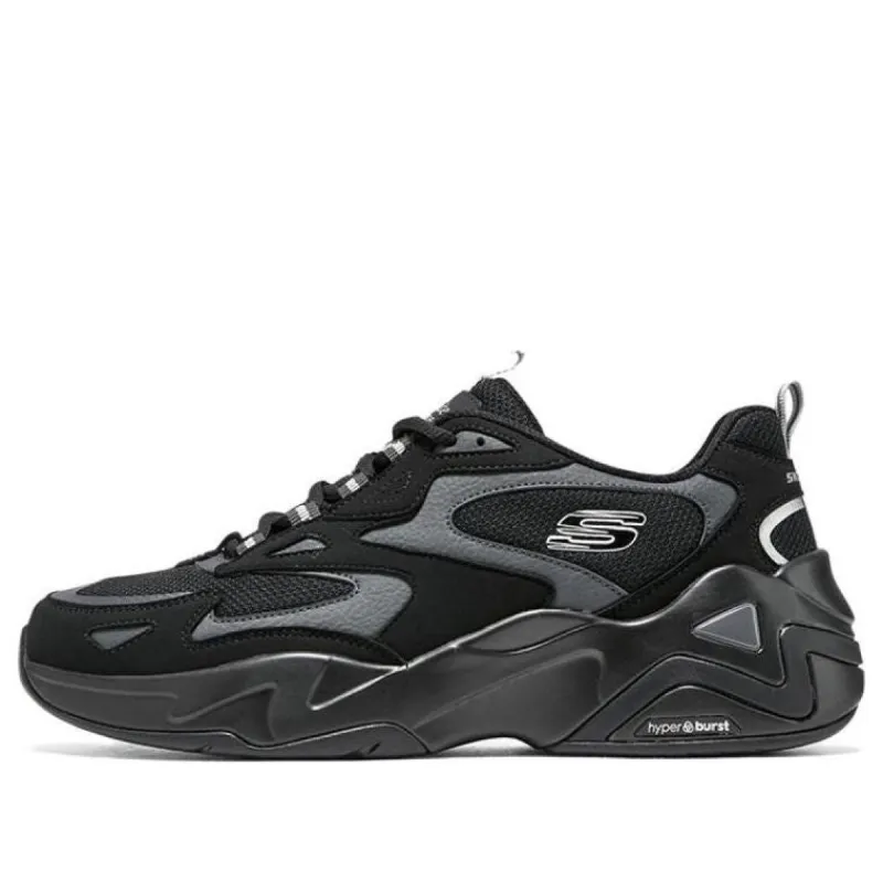 (WMNS) Skechers Stamina V3 Shoes 'Black Grey' 896259-BBK sold by KicksCrew