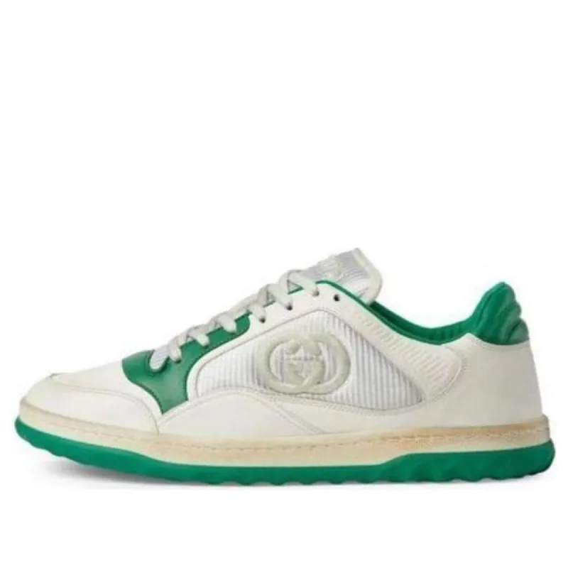GUCCI Mac80 Embroidered Sneakers 'White Green' 749896-AAB79-9148 sold by KicksCrew