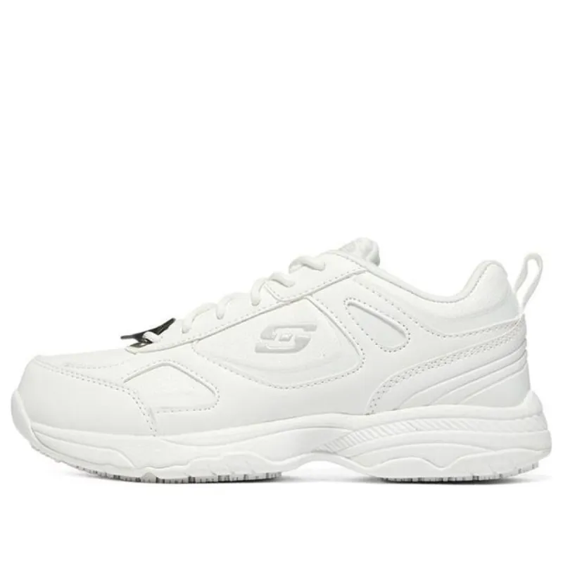 (WMNS) Skechers Work Relaxed Fit Dighton SR 'White' 77200-WHT sold by KicksCrew