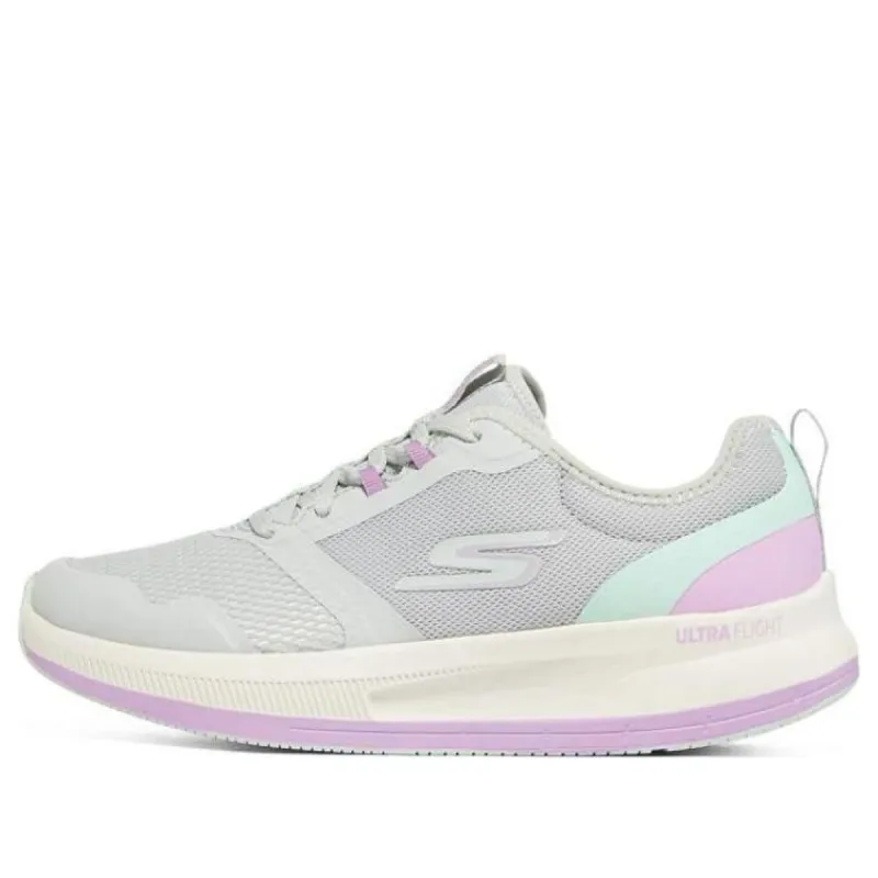 (WMNS) Skechers Go Run Pulse 'Grey Purple' 128106-GYPR sold by KicksCrew