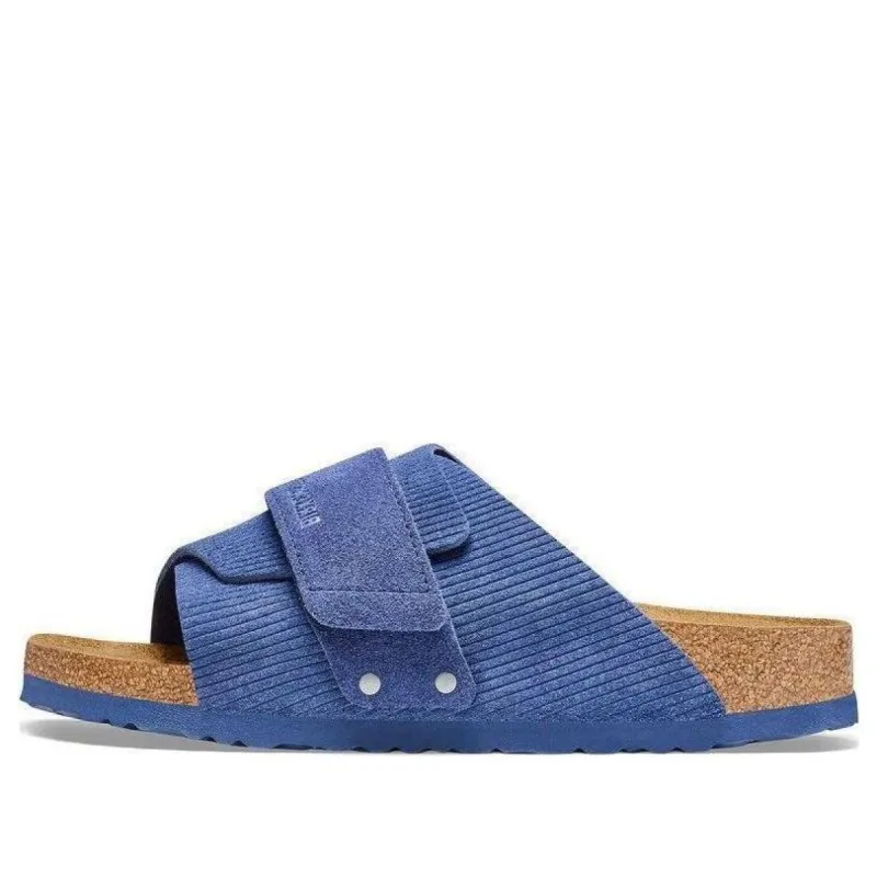 Birkenstock Kyoto Suede Embossed Narrow Fit 'Corduroy Indigo' 1025704 sold by KicksCrew