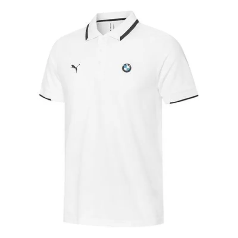 Puma x BMW Motorsport Polo Shirt 'White Black' 596101-02 sold by KicksCrew