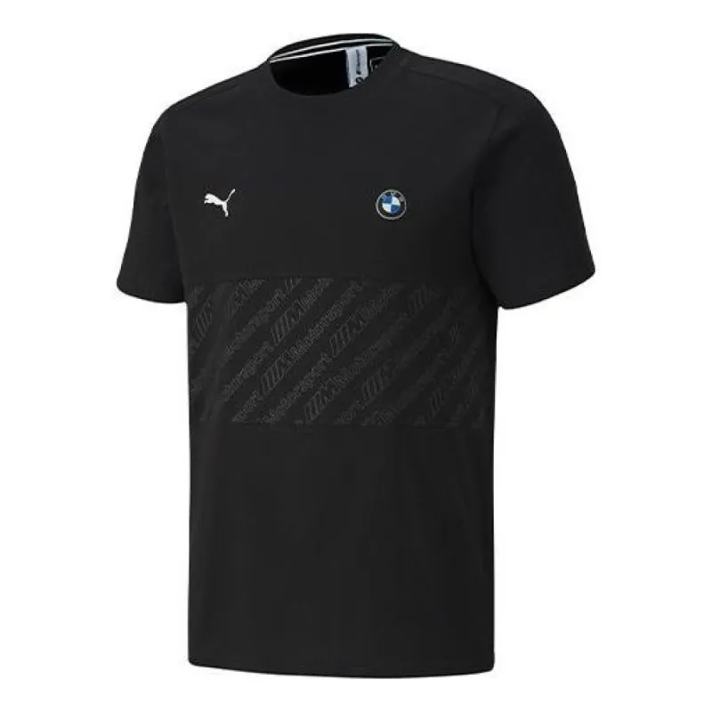 Puma x BMW Motorsport T7 T-Shirt 'Black White' 596096-01 sold by KicksCrew