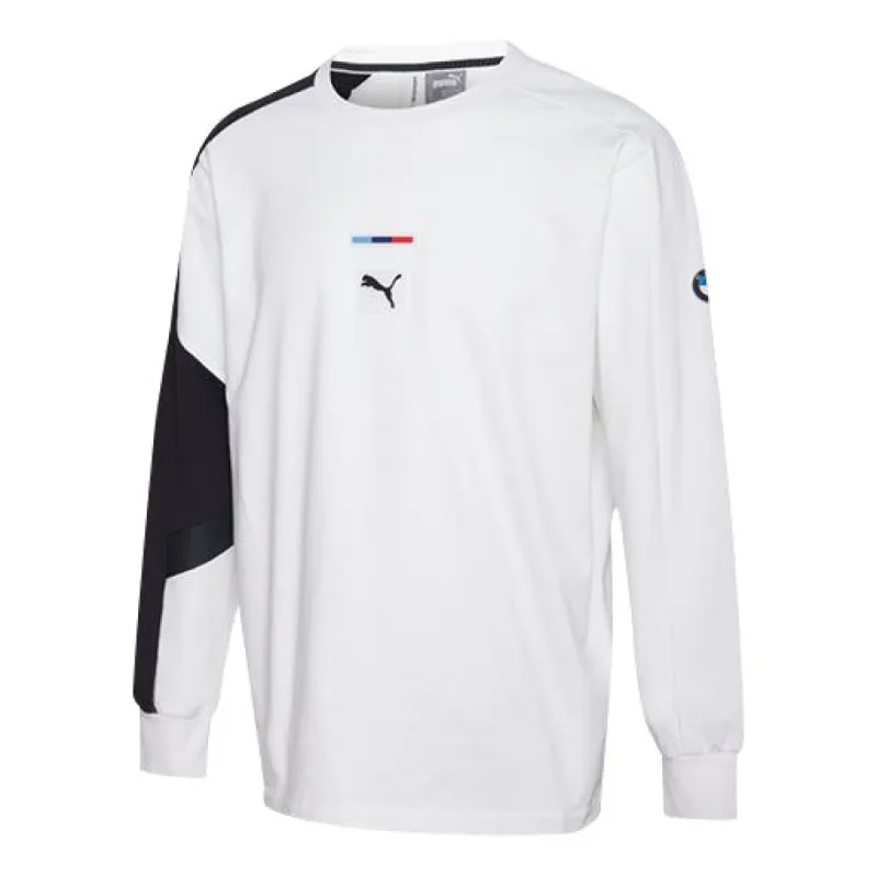 Puma x BMW Motorsport Street Midlayer Sweatshirt 'White Black' 596081-02 sold by KicksCrew