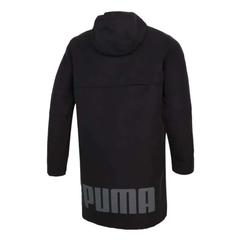 Puma Full Sleeve Solid Jacket 'Black Grey' 588735-01 sold by KicksCrew