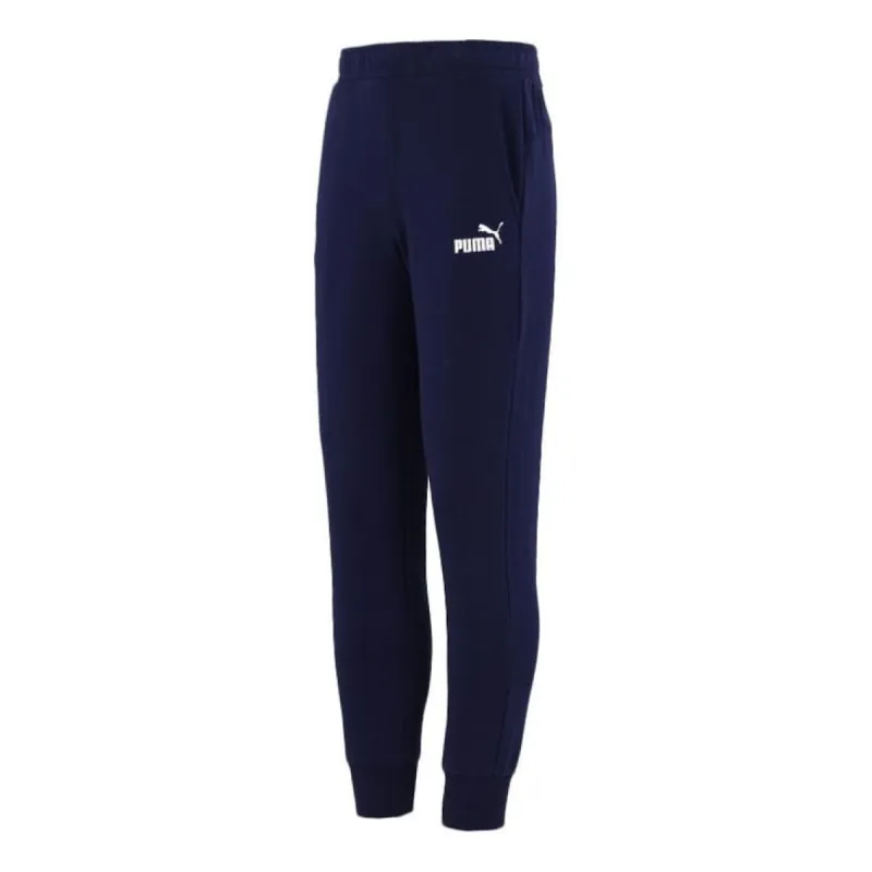 Puma Essentials Logo Pants 'Navy White' 588730-06 sold by KicksCrew