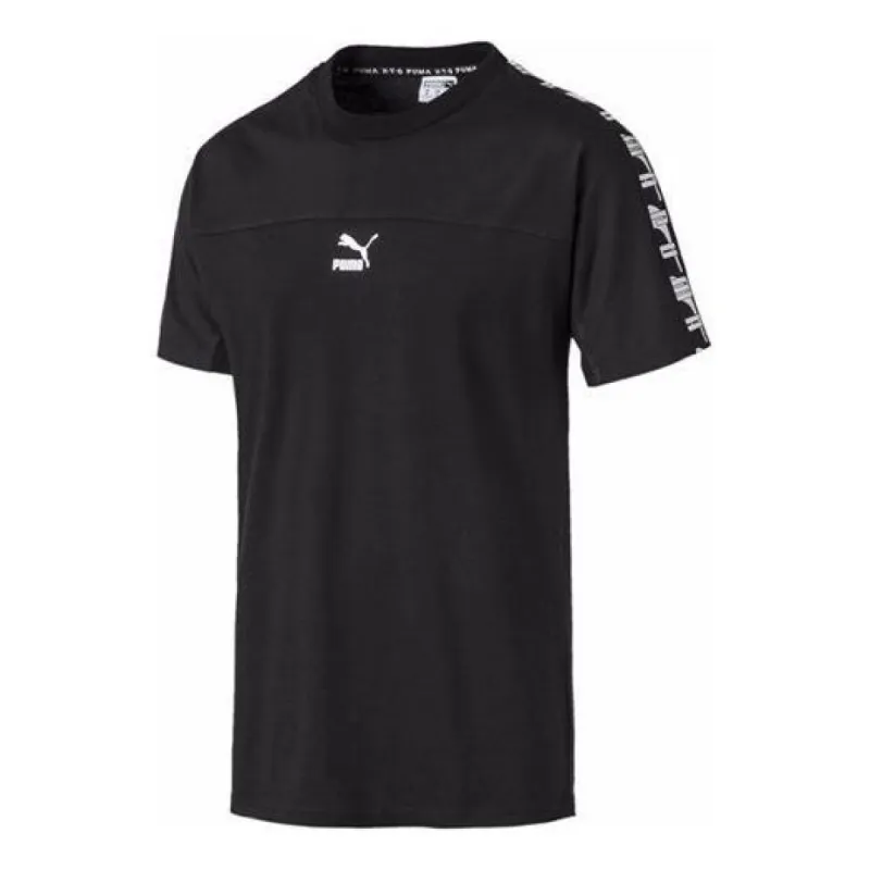 Puma Clothing T-Shirt 'Black White' 595959-01 sold by KicksCrew