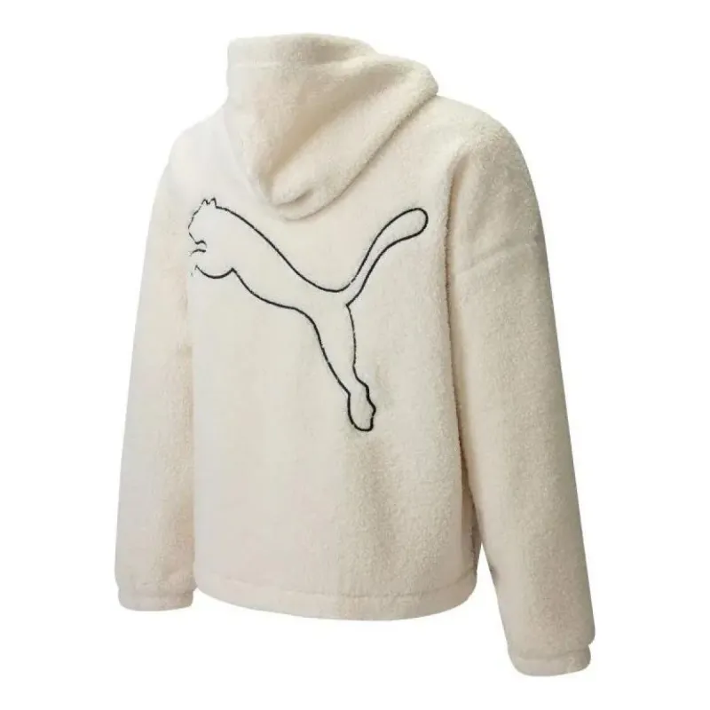 Puma EMB Sherpa Jacket 'White' 539568-93 sold by KicksCrew
