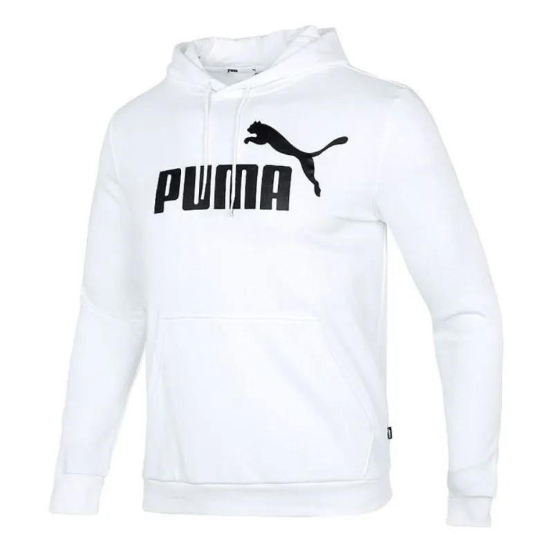 Puma Big Logo Hoodie 'White Black' 588709-02 sold by KicksCrew