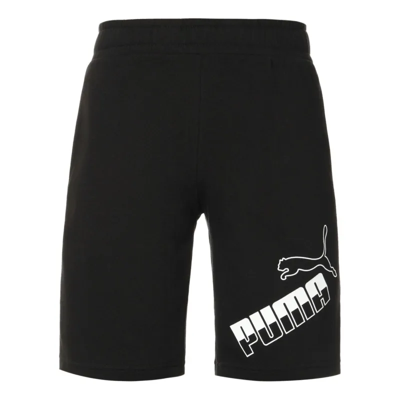 Puma Amplified Big Logo Shorts 'Black White' 588675-01 sold by KicksCrew